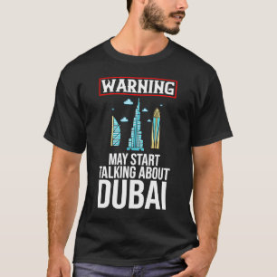 T-shirt Dubai United Arab Emirates Uae City Skyline Map Tr