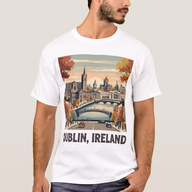 T-shirt Dublin en automne (Devant)