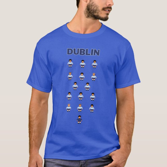 T-shirt Dublin Footballers - Dublin GAA design (Devant)