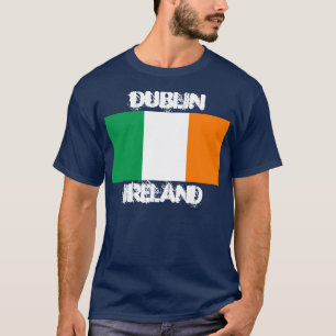 T-shirt Dublin, Irlande, drapeau irlandais