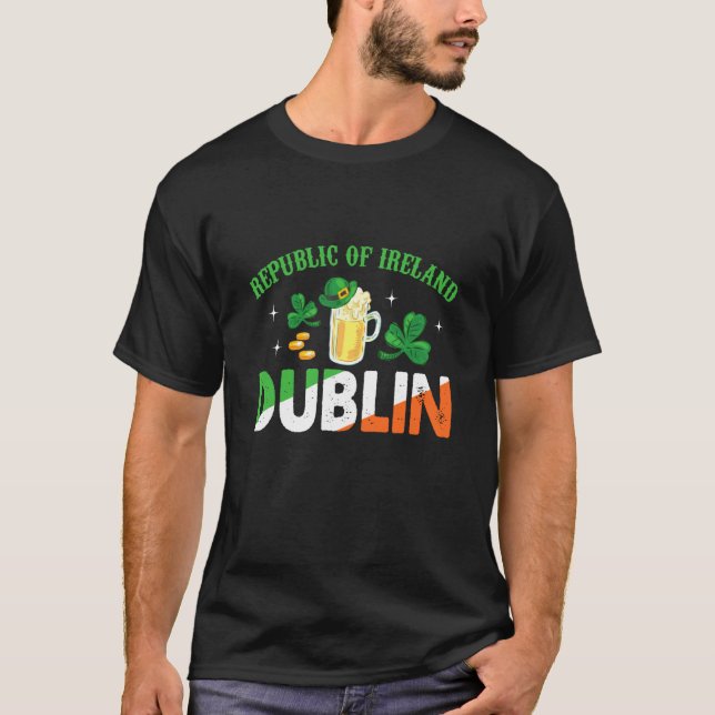 T-shirt Dublin Irlande St. Patrick Fête de la Saint-Patric (Devant)