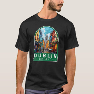 T-shirt Dublin Irlande Travel Art Vintage