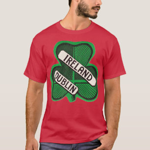 T-shirt Dublin Irlande Vintage voyage souvenir Clover