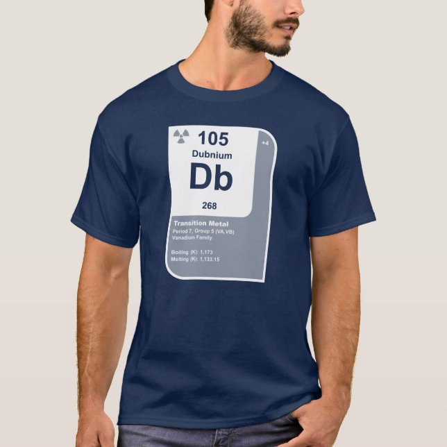 T-shirt Dubnium (Db) (Devant)