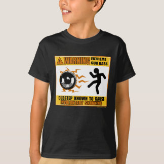 T-shirt DUBSTEP avertissant la basse extrême