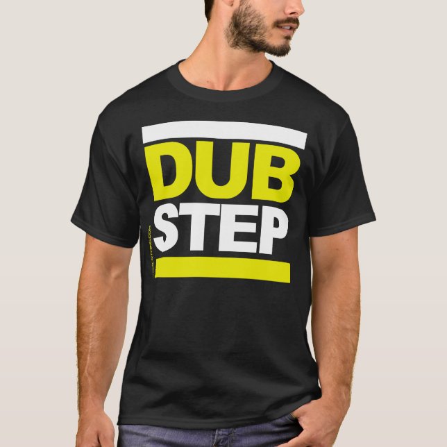 T-shirt Dubstep blanc/jaune (Devant)