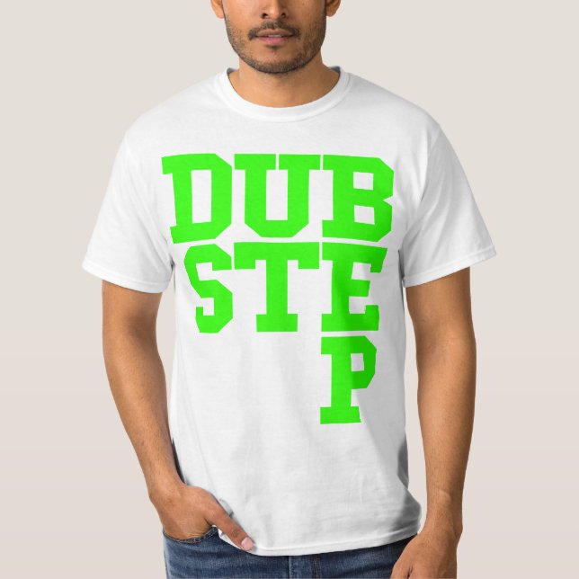 T-shirt Dubstep Blockletter (chaux) (Devant)