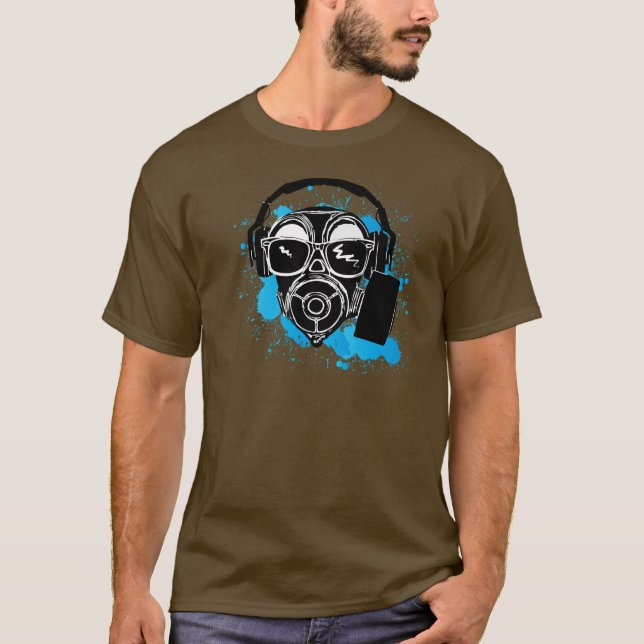 T-shirt Dubstep Gasmask (Devant)