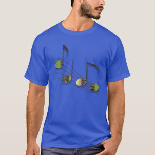 T-shirt Dubstep Notes Chemise noire pour hommes