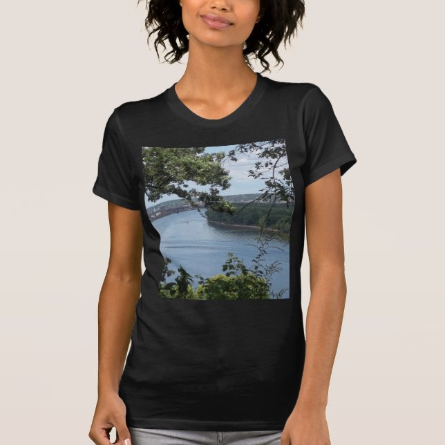 T-shirt Dubuque Iowa du fleuve Mississippi (Devant)