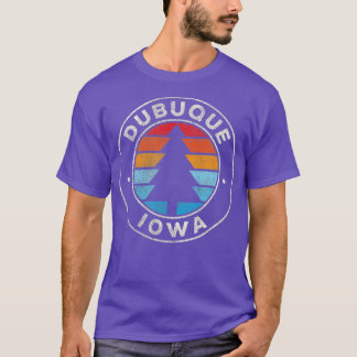 T-shirt Dubuque Iowa IA les années 70 rétro Vintage