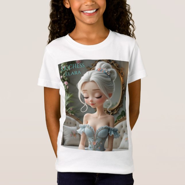 T-Shirt Duchesse Elara : Élégance Gracieuse (Devant)