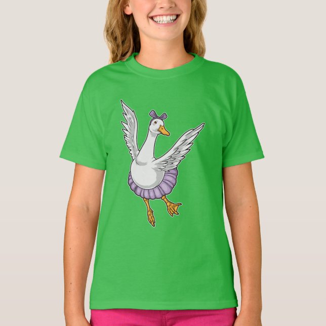 T-shirt Duck Ballerina Ballet Danse (Devant)