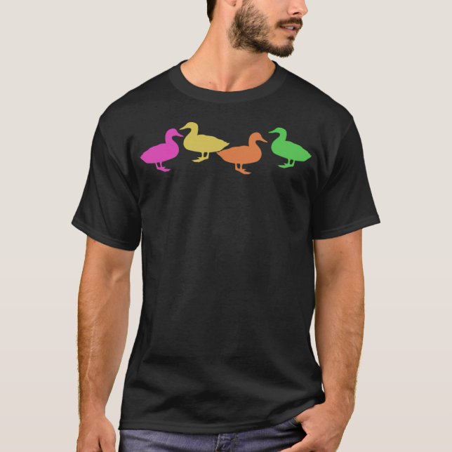 T-shirt Duck black labs noir labrador (Devant)