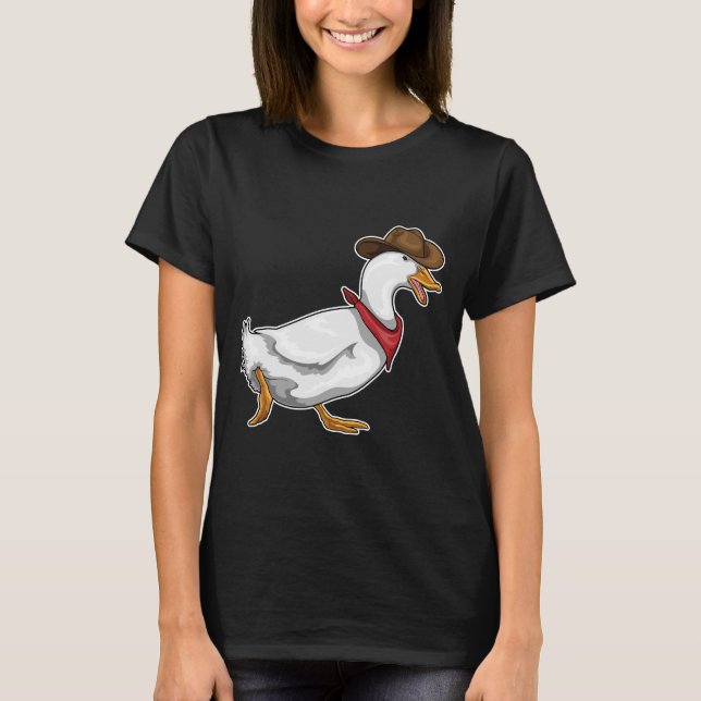 T-shirt Duck Cowboy Cowboy casquette (Devant)