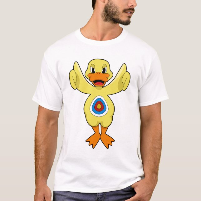 T-shirt Duck Darts Bullseye (Devant)