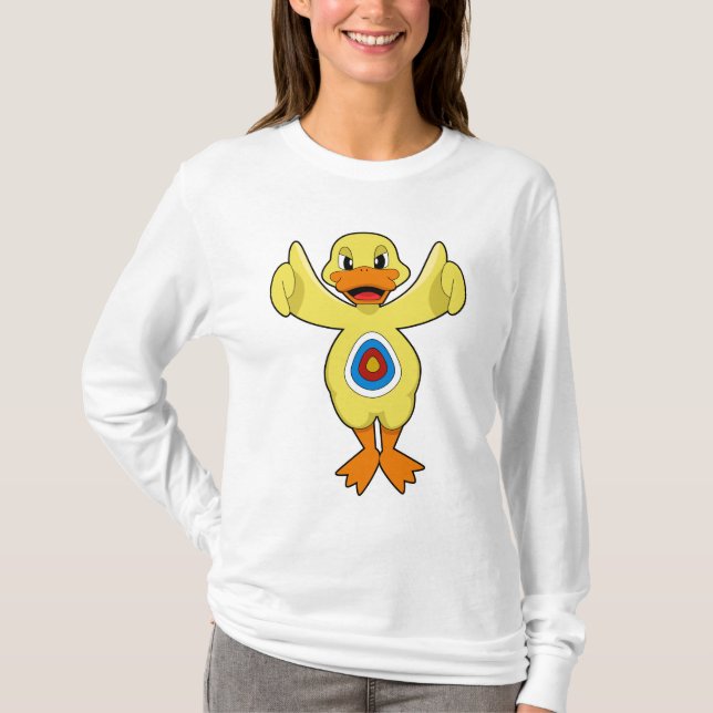 T-shirt Duck Darts Bullseye (Devant)