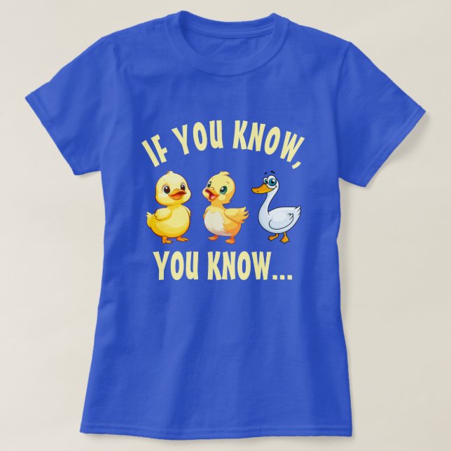 T-shirt Duck Duck Goose Fun (Design devant)