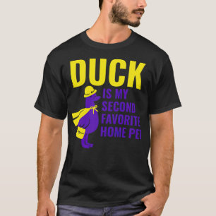 T-shirt DUCK EST MON DEUXIÈME FAVORITE ACCUEIL PET boxer a