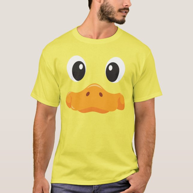 T-shirt Duck Face Funny Halloween Costume Birthday (Devant)