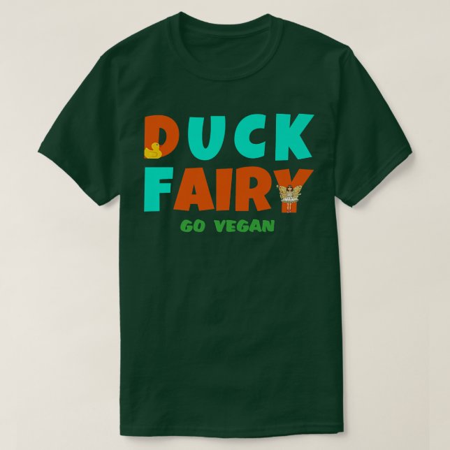 T-shirt DUCK FAIRY go vegan (Design devant)