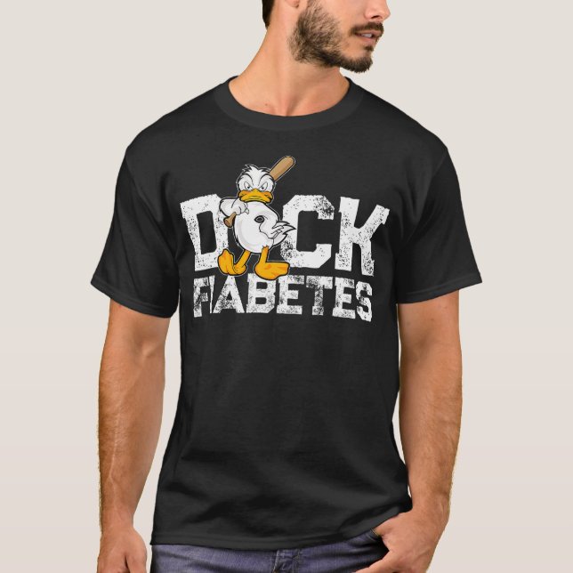T-shirt Duck Fiabetes - Funny Diabetes Diabetic Fun Gift (Devant)