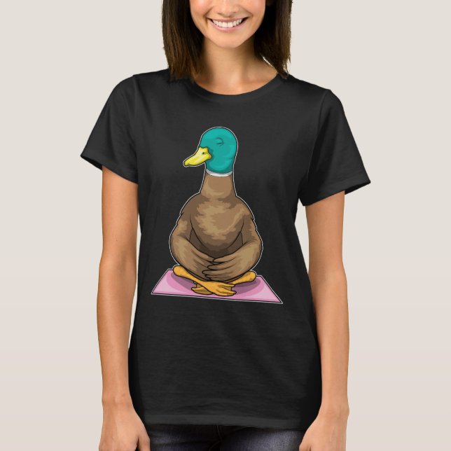 T-shirt Duck Fitness Yoga Méditation (Devant)