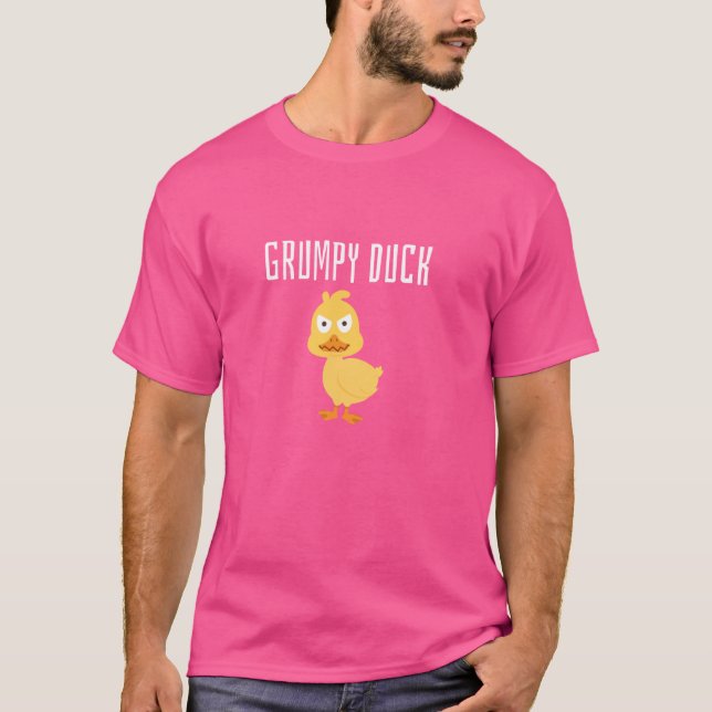 T-shirt Duck Grumpy Visage mignon Cruising Rubber Fun Cost (Devant)