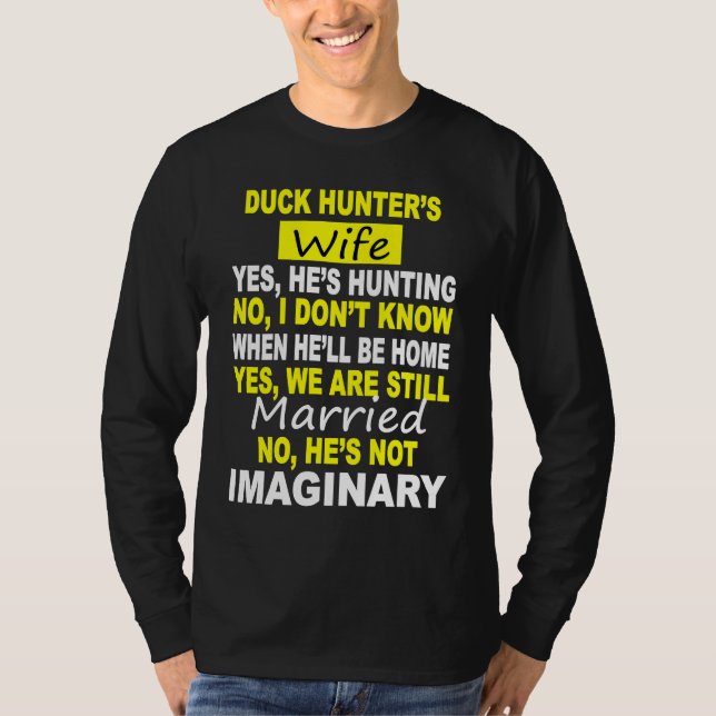 T-SHIRT DUCK HUNTER'S WIFE  HUNTING (Devant)