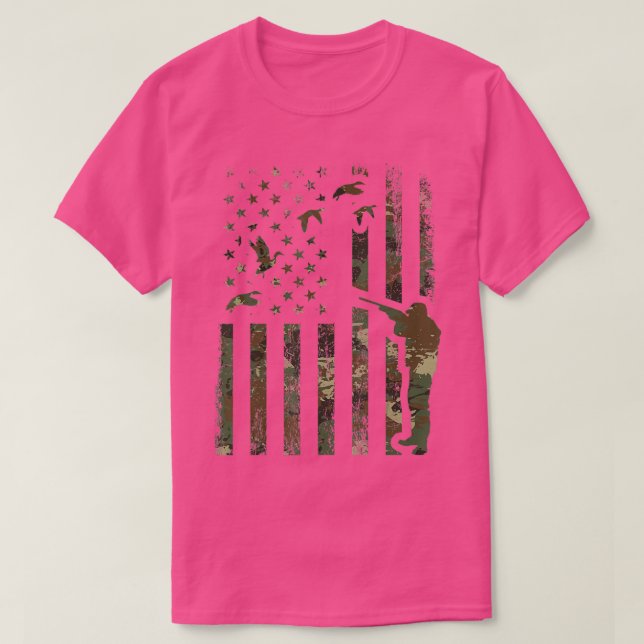 T-shirt Duck Hunting Camo Men Camouflage Hunter Gift Ameri (Design devant)