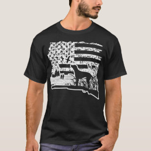 T-shirt Duck Hunting Drapeau labrador propriétaire labrado
