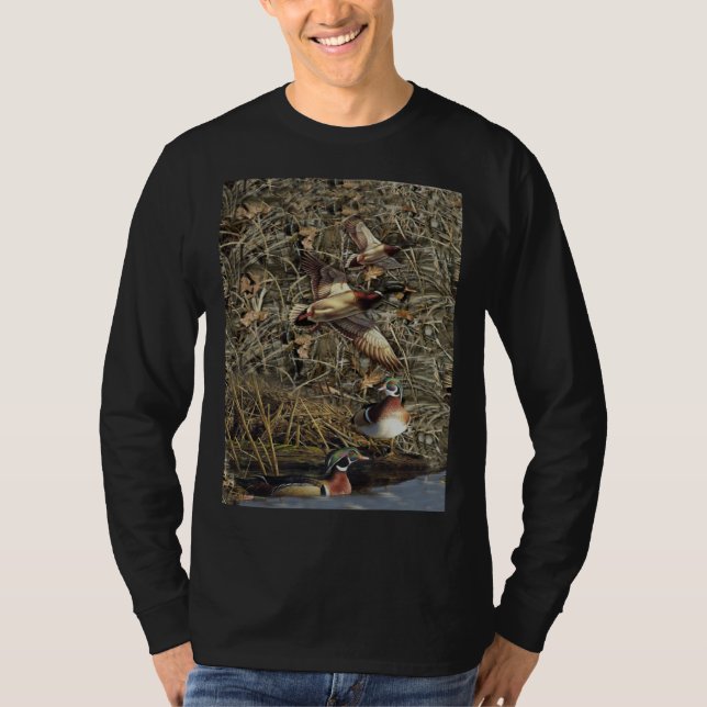 T-shirt Duck Hunting waterfowl camo (Devant)