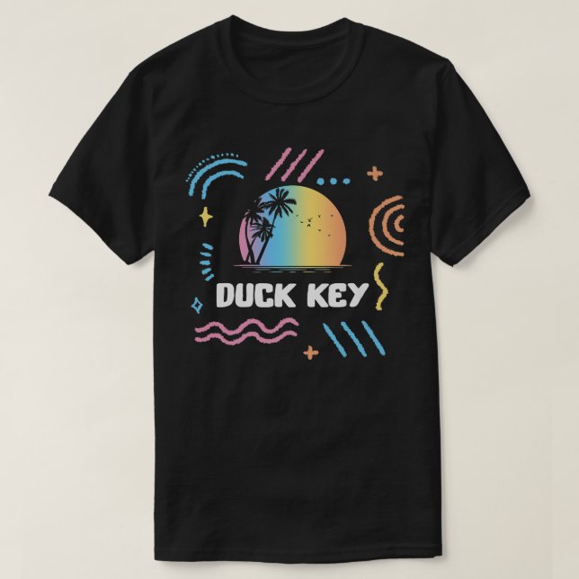 T-shirt Duck Key Surfing Vacation Famille Vacances Corresp (Design devant)