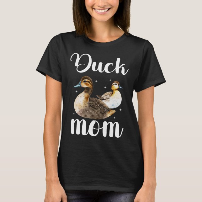 T-shirt Duck Maman Duck Propriétaire Duck Mama Duck Farmer (Devant)