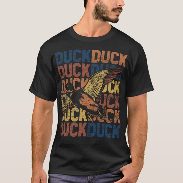 T-shirt Duck noir labo propriétaire (Devant)