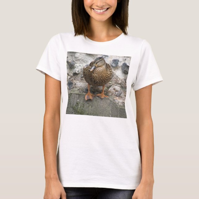 T-shirt Duck on a Wall Ladies (Devant)