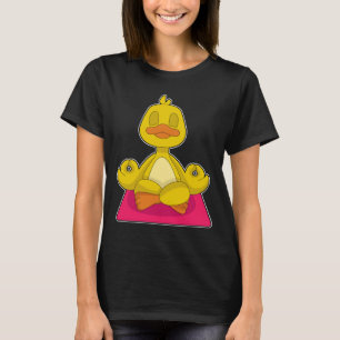T-shirt Duck Yoga Fitness Méditation