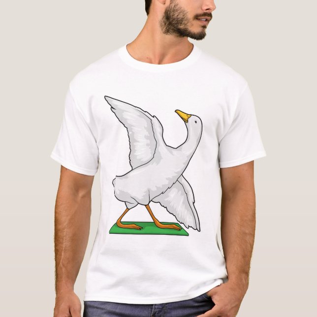 T-shirt Duck Yoga Méditation Fitness (Devant)