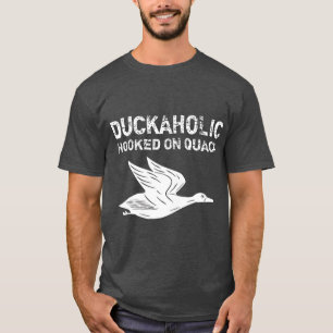 T-shirt Duckaholic Actionné Sur Les Cadeaux De Fêtes des
