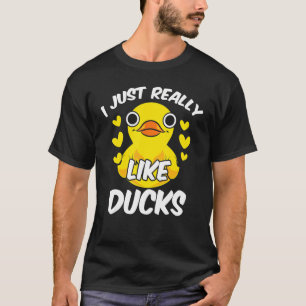 T-shirt Duckie Cute Duckling Bath Toy Je Vraiment Comme