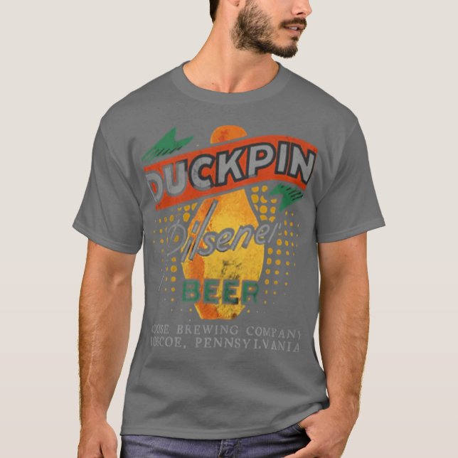 T-shirt Duckpin Pilsner - Roscoe, PA (Devant)
