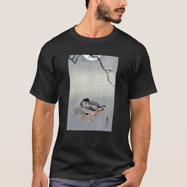 T-shirt Ducks at Full Moon by Ohara Koson (Devant)