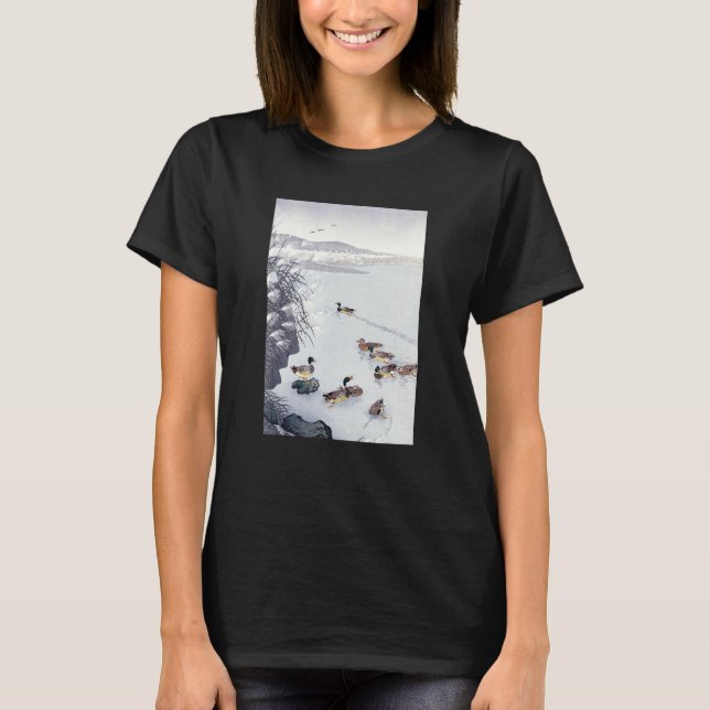 T-shirt Ducks in the Water by Ohara Koson (Devant)