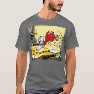 T-shirt DuckTales Scrooge McDuck Nager En Espèces