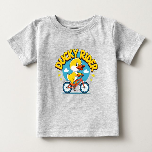 T-Shirt Ducky Rider Cartoon (Devant)