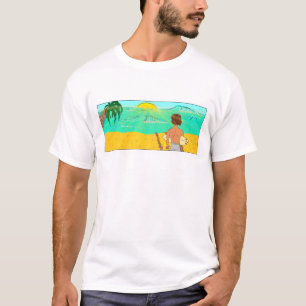 T-shirt Dude Zeb avec planche de surf