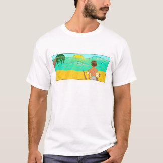T-shirt Dude Zeb avec planche de surf