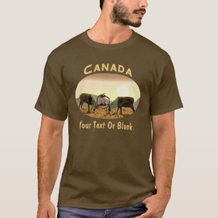 T-shirt Duel de caribous - Canada