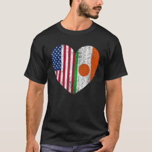 T-shirt Duel Heart Nigeria et un citoyen américain duel