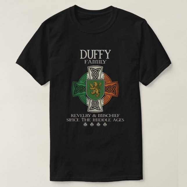 T-shirt Duffy Family Irlande Nom Duffy (Design devant)